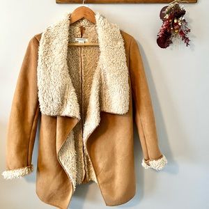 Glamorous brand sherpa/faux suede coat